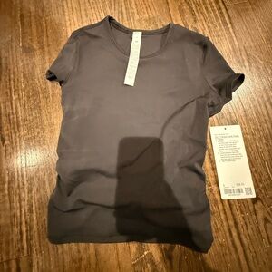 lululemon black twist back shirt